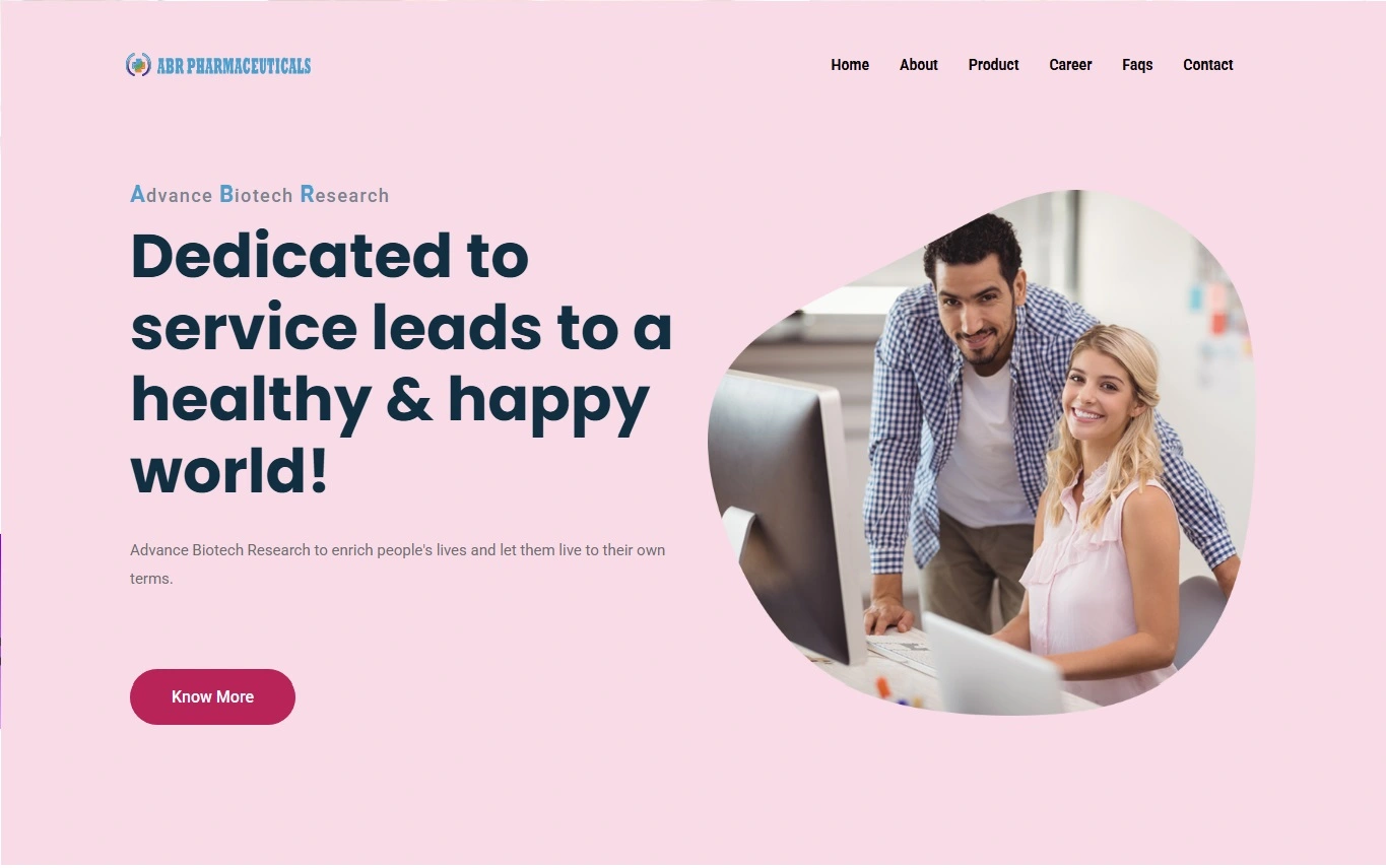 ABR Pharmaceuticals website developed by Auralgix